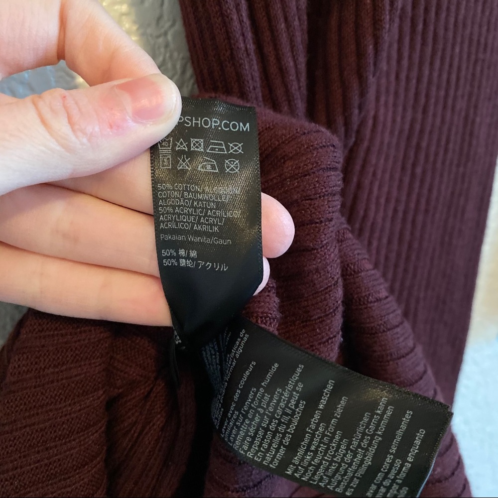 Topshop burgundy dress - Picture 7 of 7